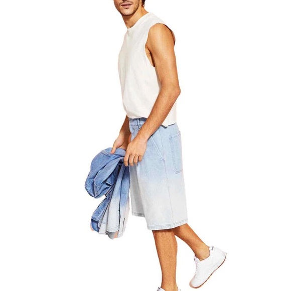 Royalty by Maluma Light Blue Denim shorts - Picture 2 of 11